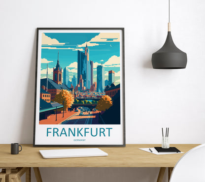 Frankfurt Germany Travel Poster