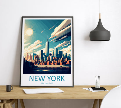 New York City USA Travel Poster