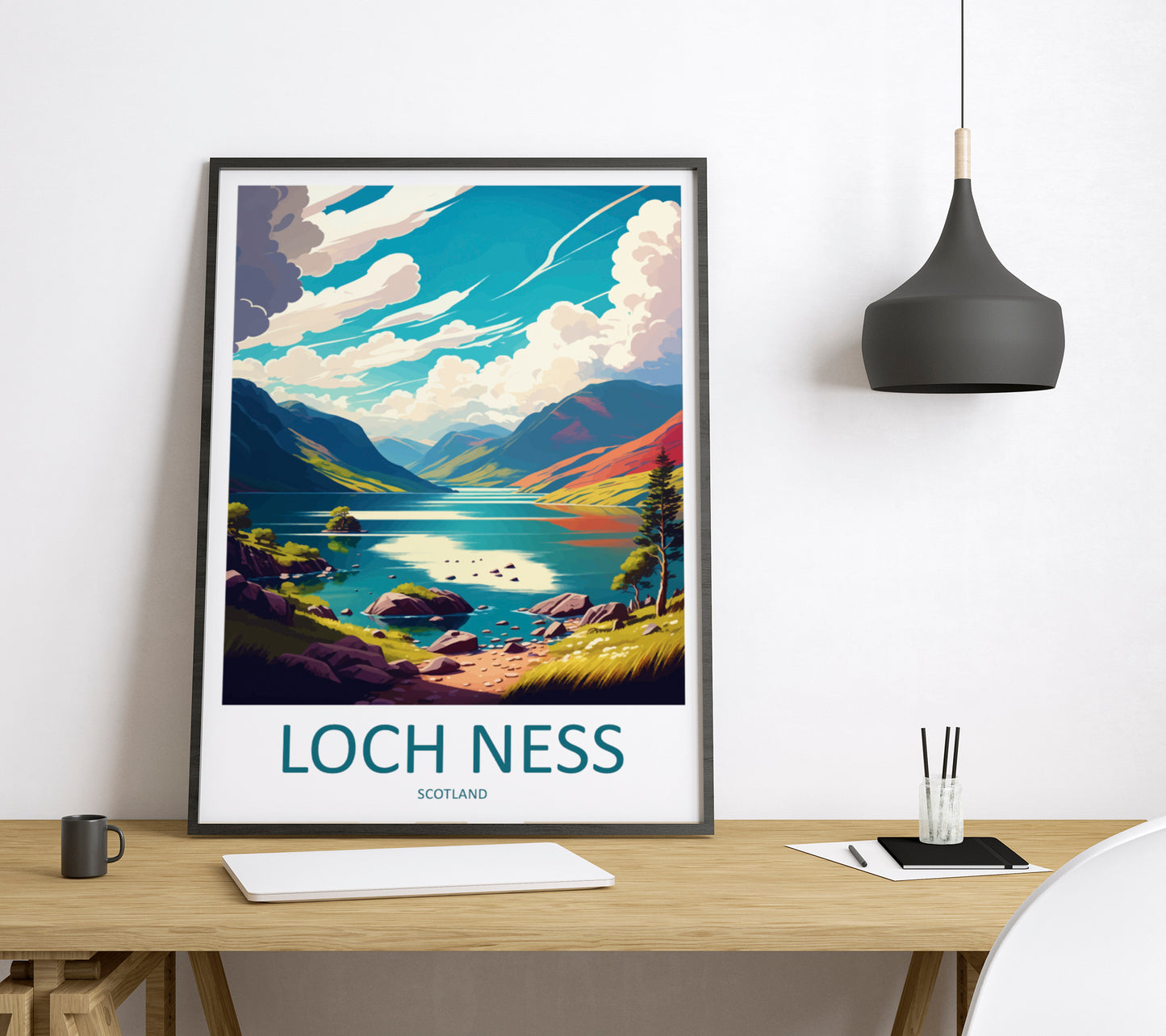 Loch Ness Scotland Travel Poster