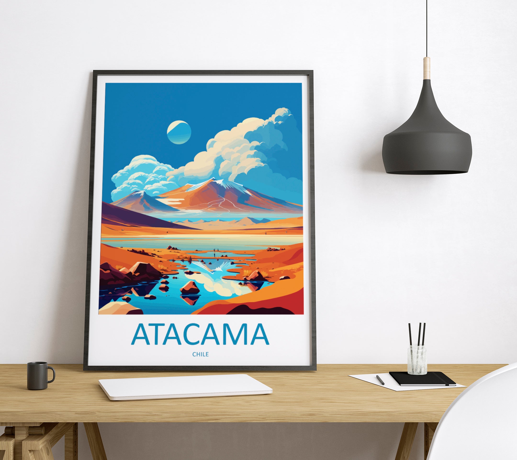 Atacama Desert Chile Travel Poster