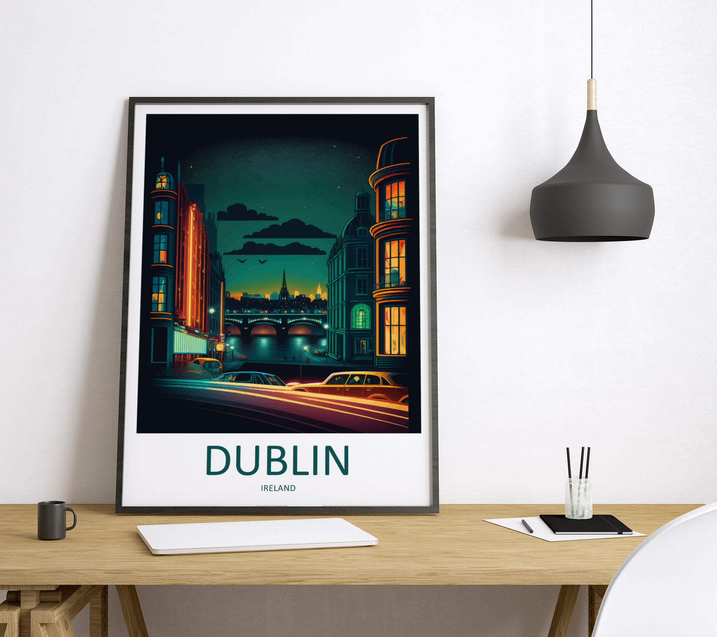 Dublin Ireland Travel Poster