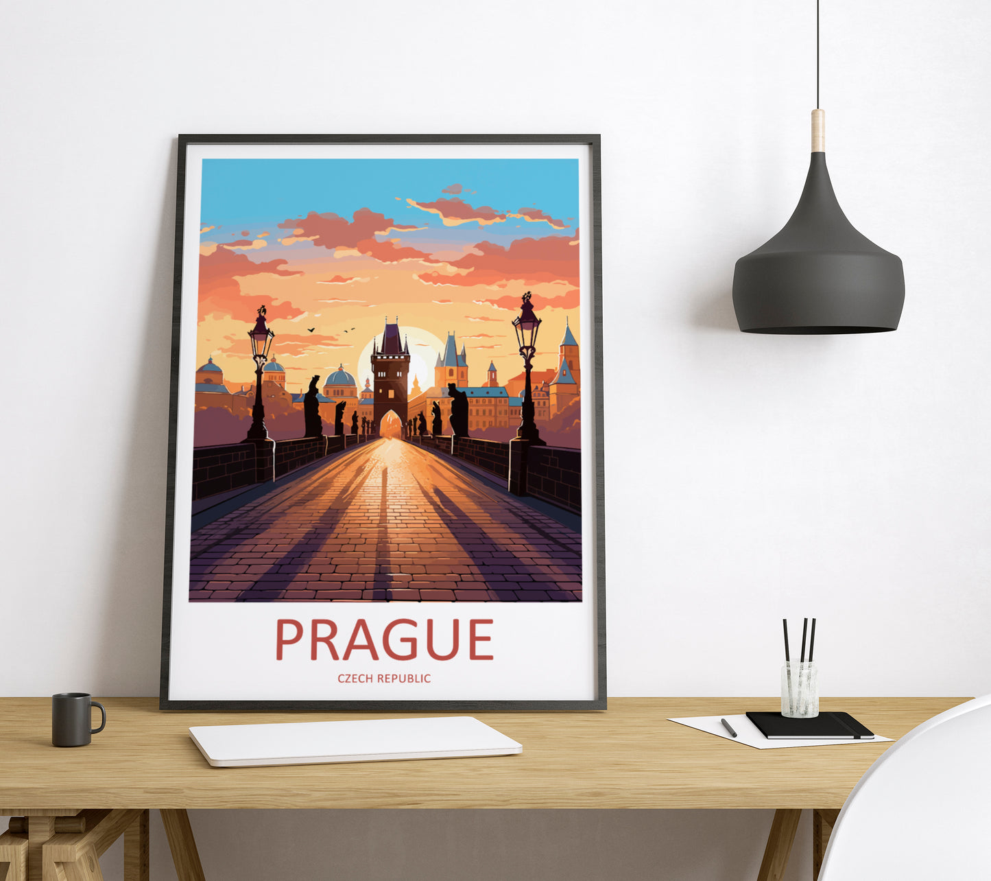 Prague Czech Republic Travel Poster