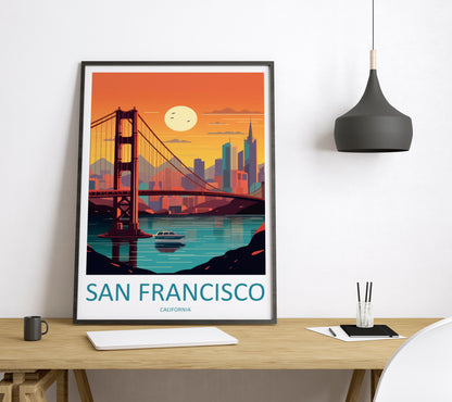 San Francisco United States Travel Poster