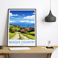Basque Country Travel Poster