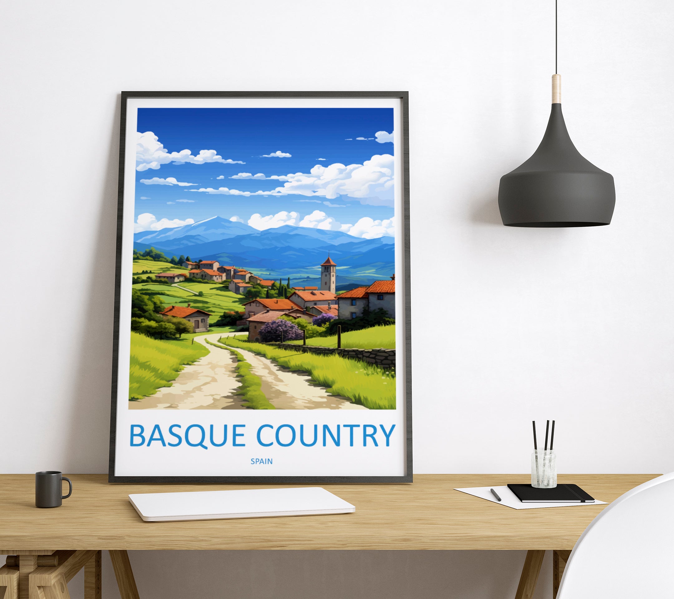 Basque Country Travel Poster