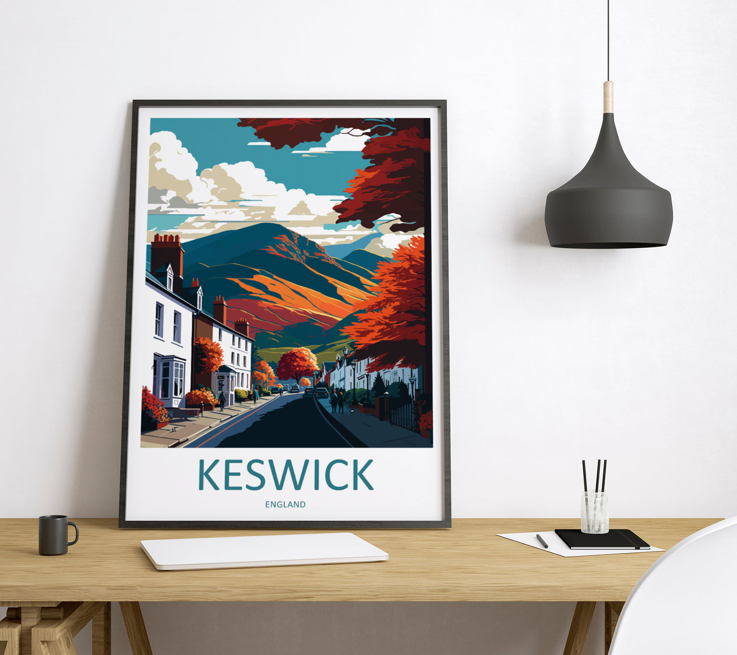 Keswick England Travel Poster