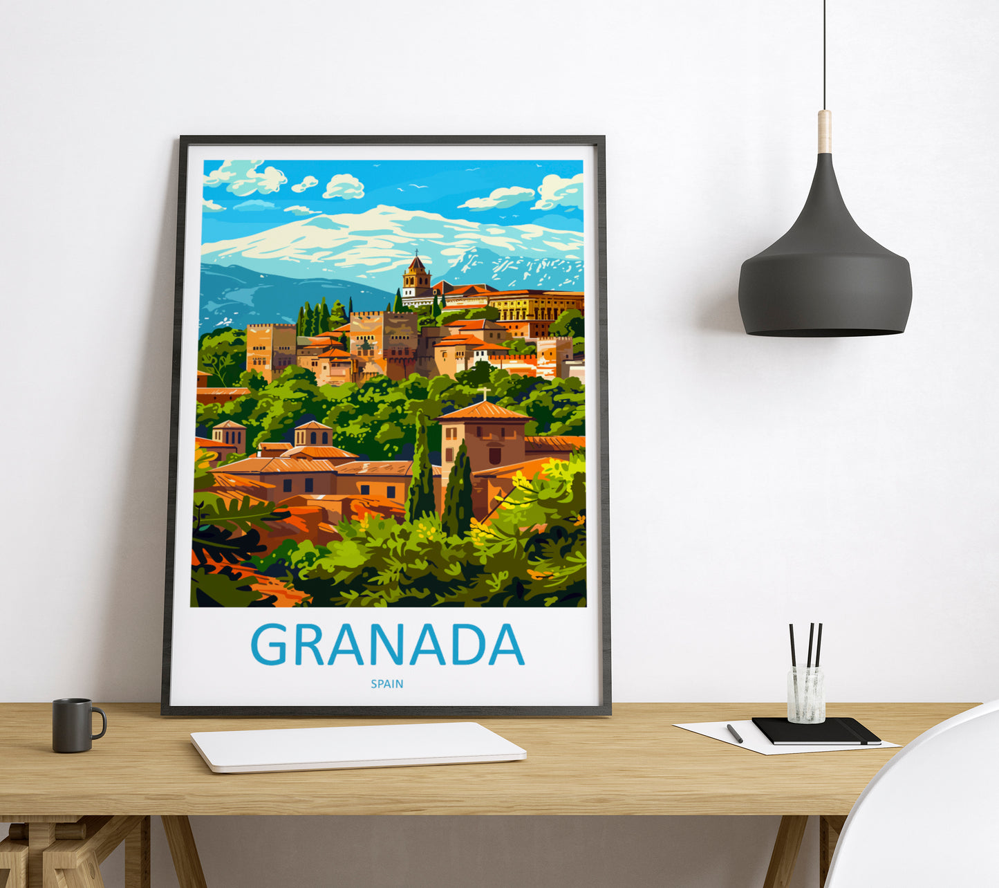 Granada Spain Travel Poster