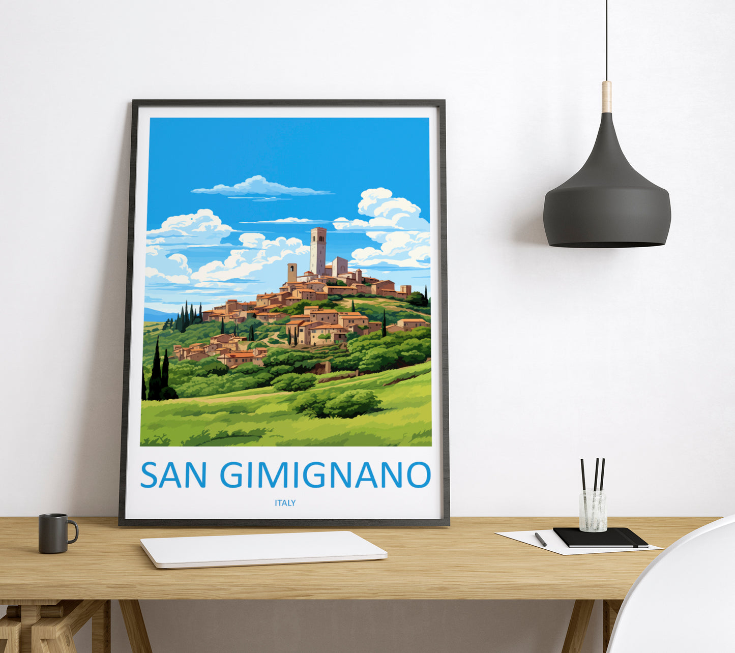 San Gimignano Italy Travel Poster