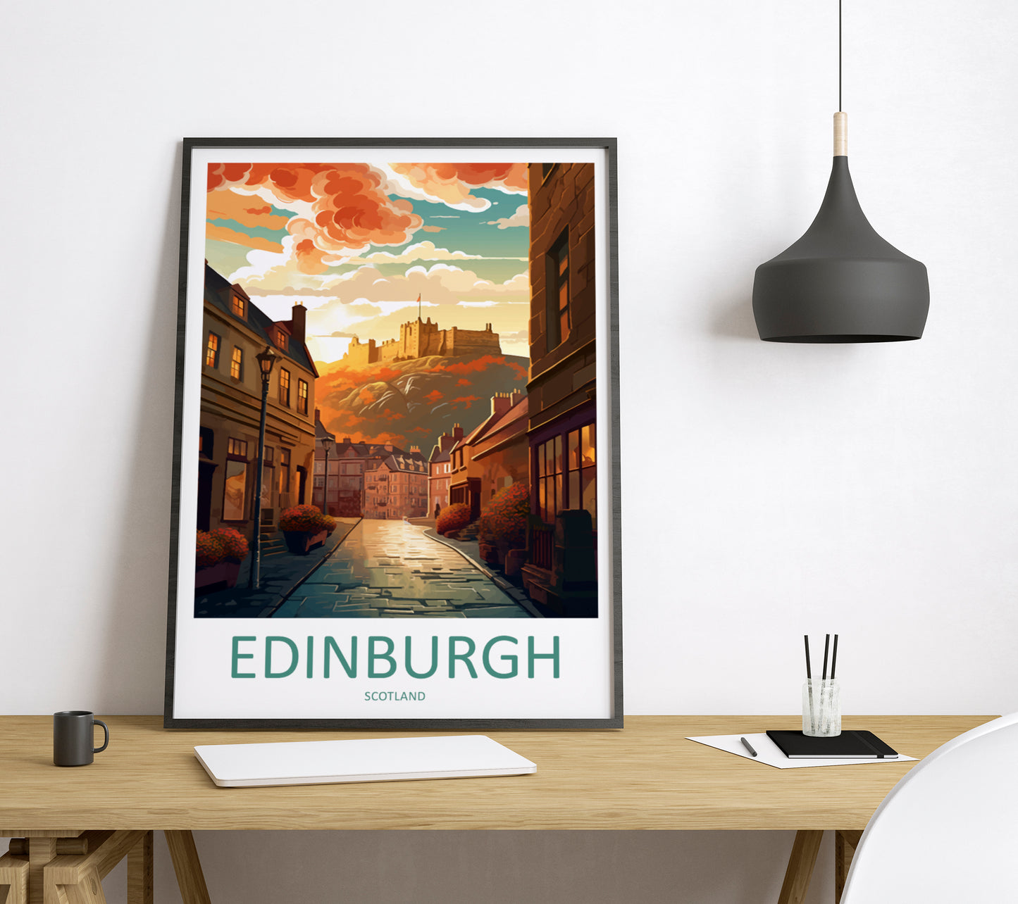 Edinburgh Scotland Travel Poster