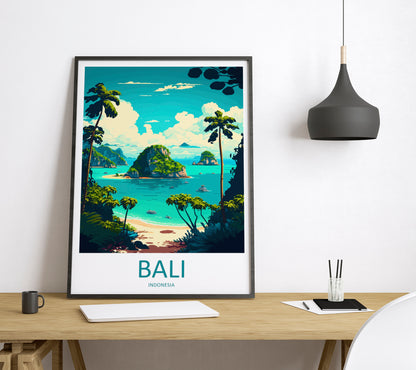 Bali Indonesia  Travel Poster