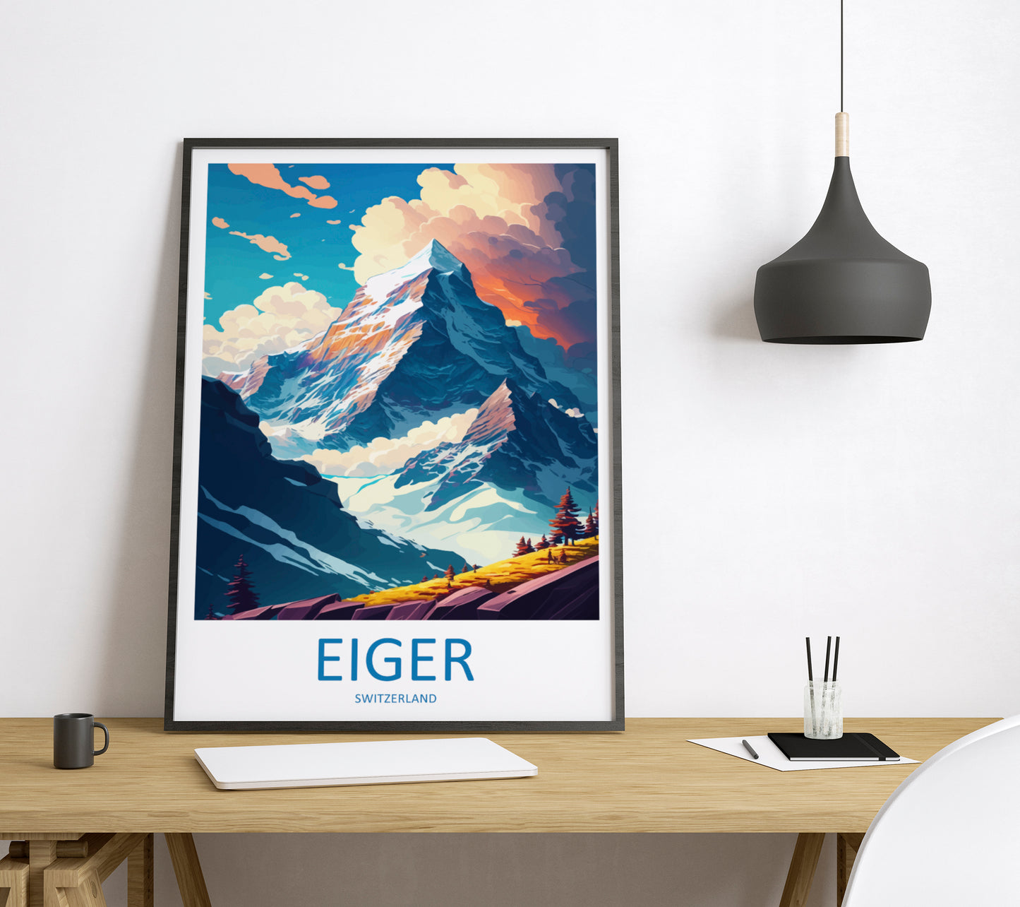 Eiger Switzerland Travel Poster