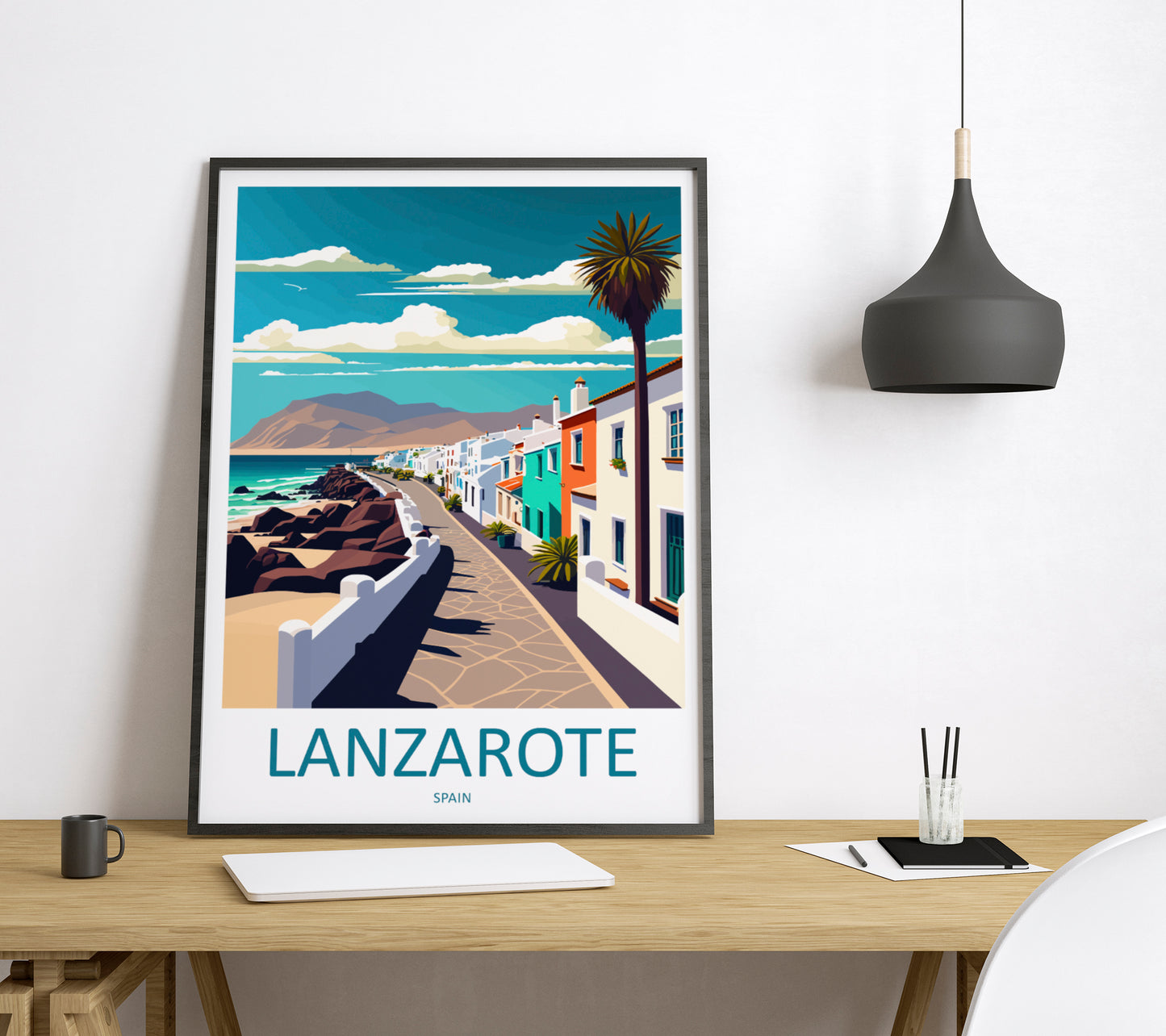 Lanzarote Spain Travel Poster