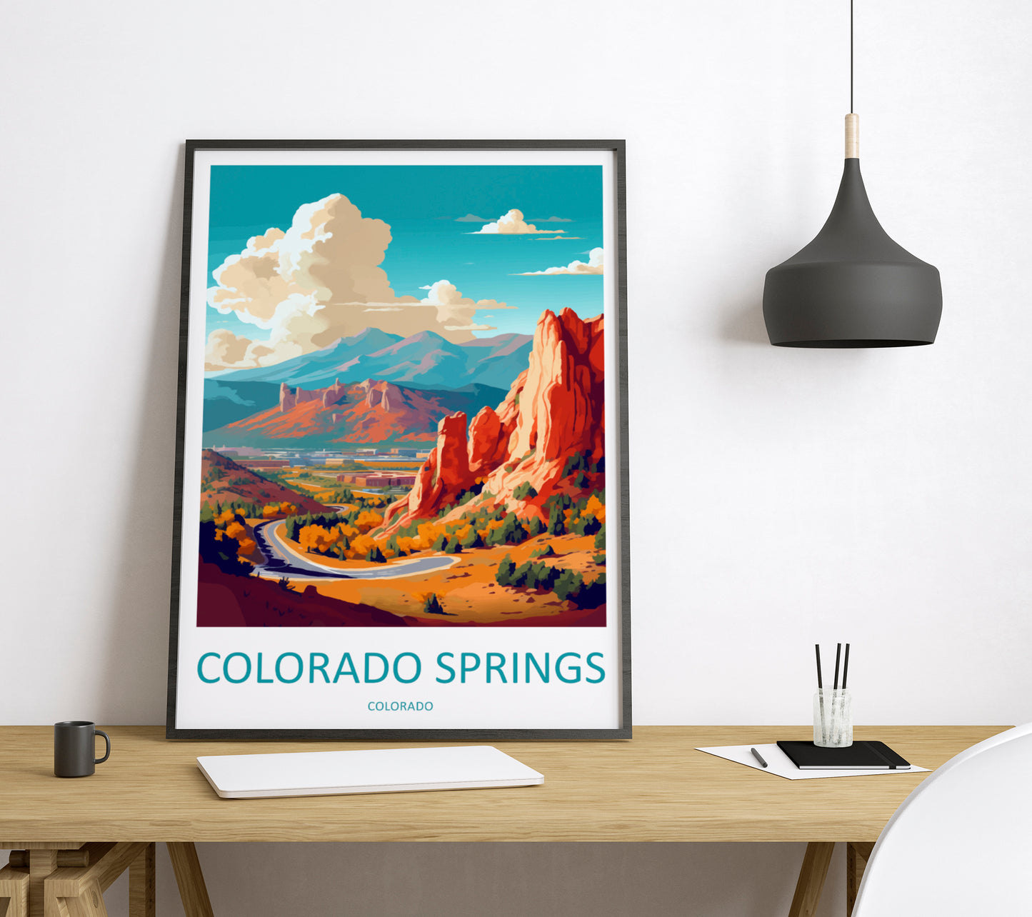 Colorado Springs USA Travel Poster