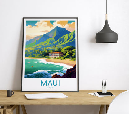 Maui Hawaii USA Travel Poster