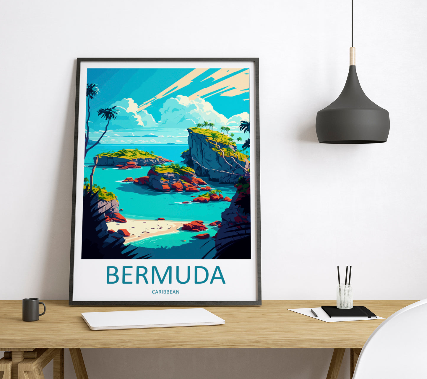 Bermuda Caribbean Travel Poster