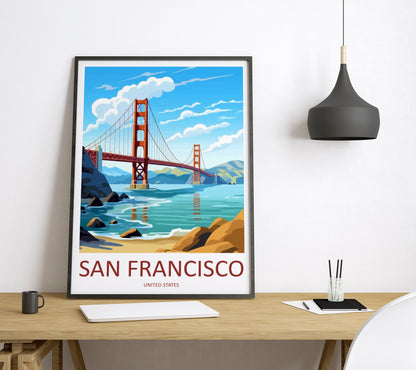 San Francisco United States Travel Poster