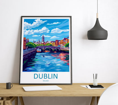 Dublin Ireland Travel Poster