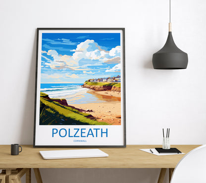 Polzeath England Travel Poster