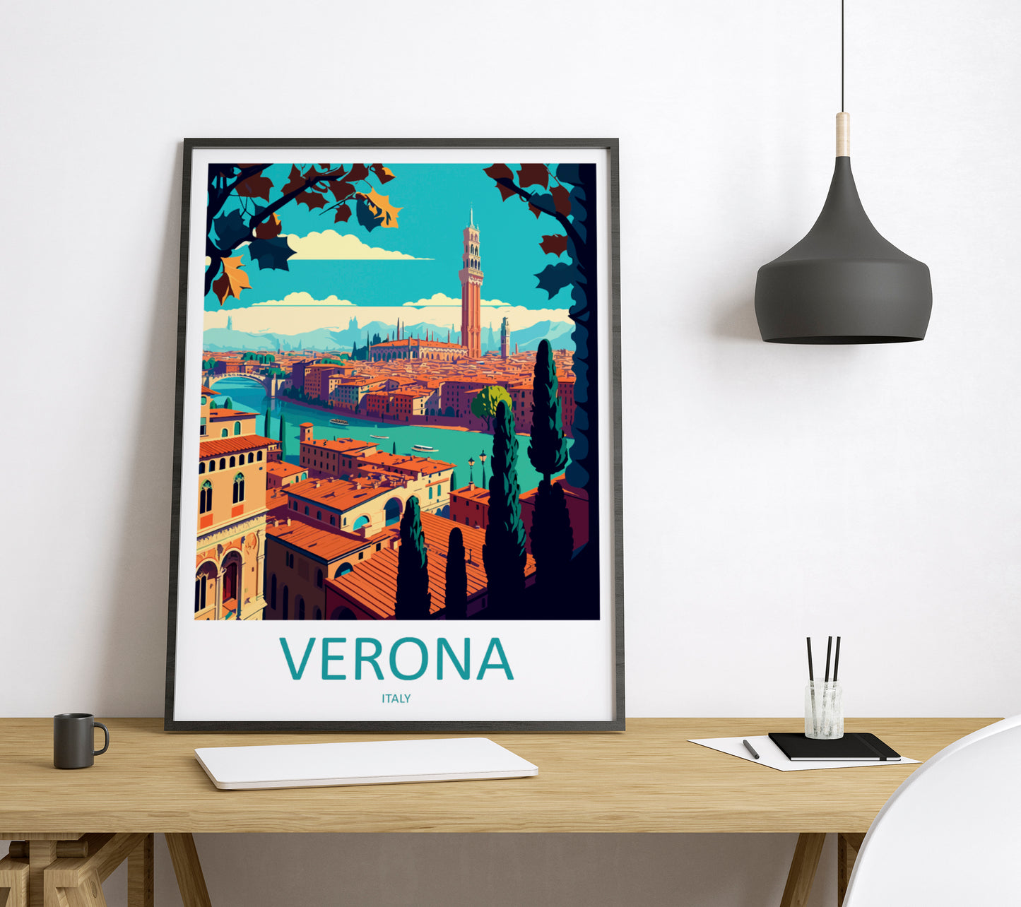 Verona Italy Travel Poster