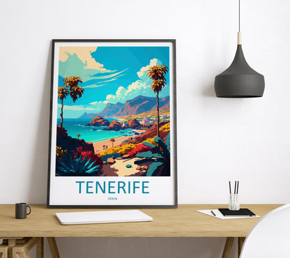 Tenerife Spain Travel Poster