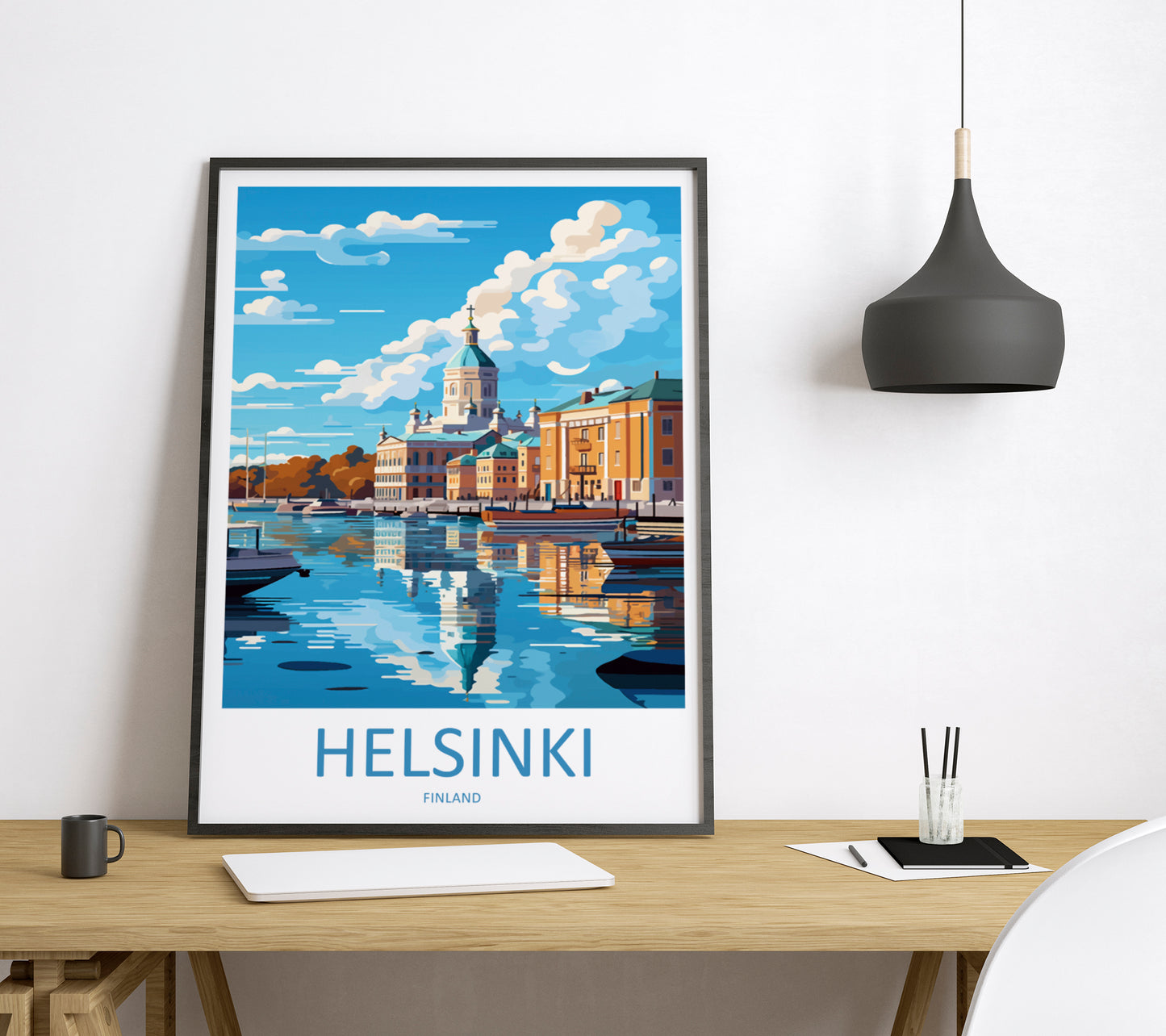 Helsinki Finland Travel Poster