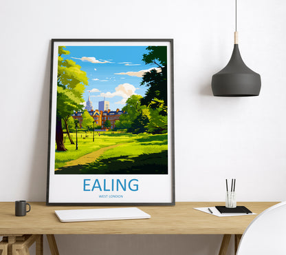 Ealing England Travel Poster