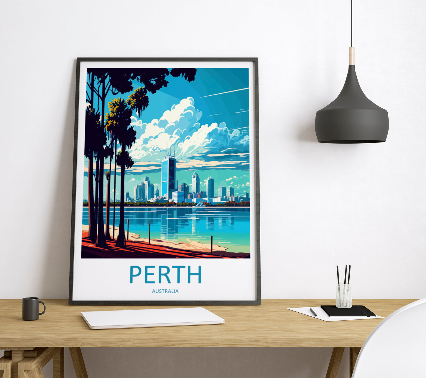 Perth Australia Travel Poster