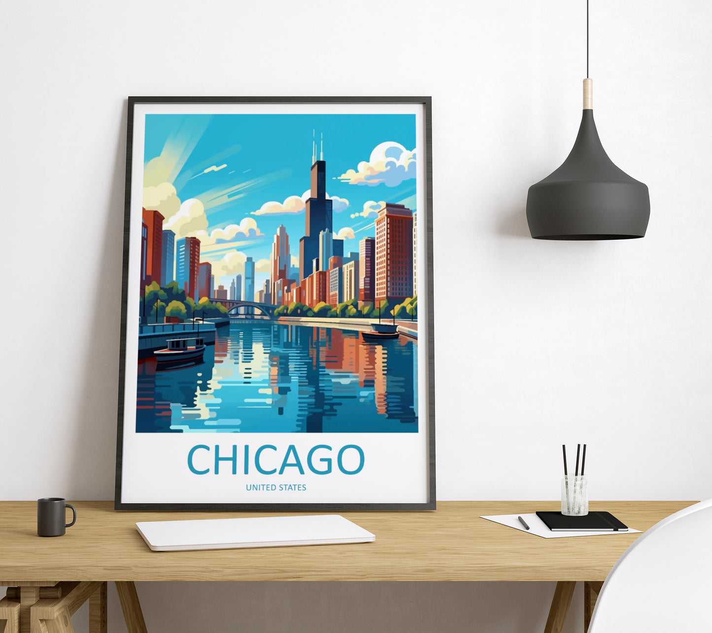 Chicago United States Travel Poster