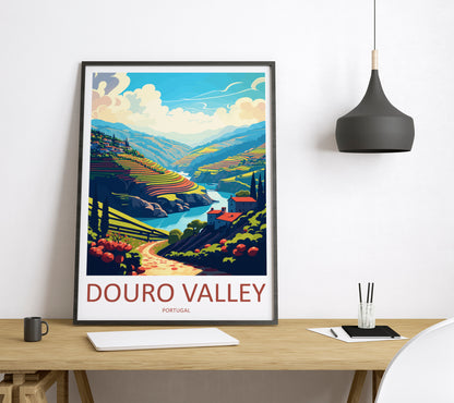 Douro Valley Portugal Travel Poster