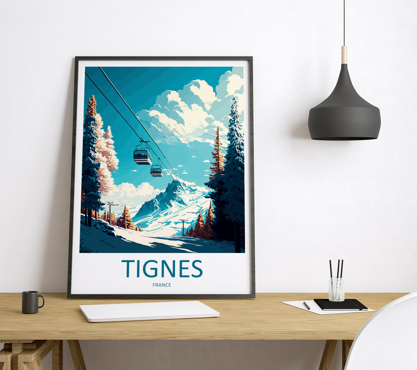 Tignes France Travel Poster