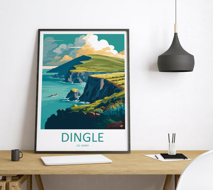 Dingle Peninsula Ireland Travel Poster