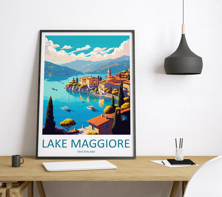 Lake Maggiore Italy Travel Poster