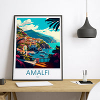 Amalfi Italy Travel Poster