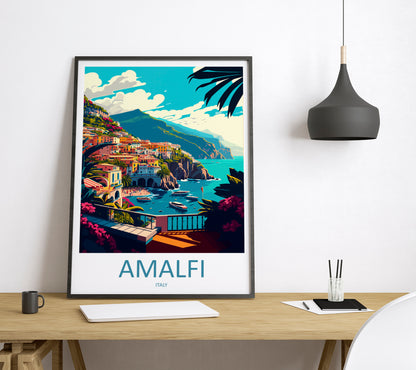 Amalfi Italy Travel Poster