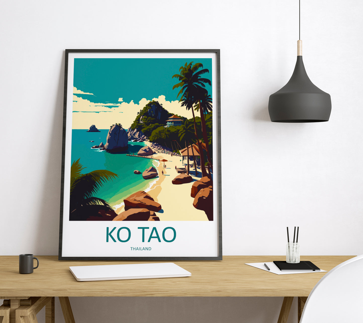 Ko Tao Thailand Travel Poster