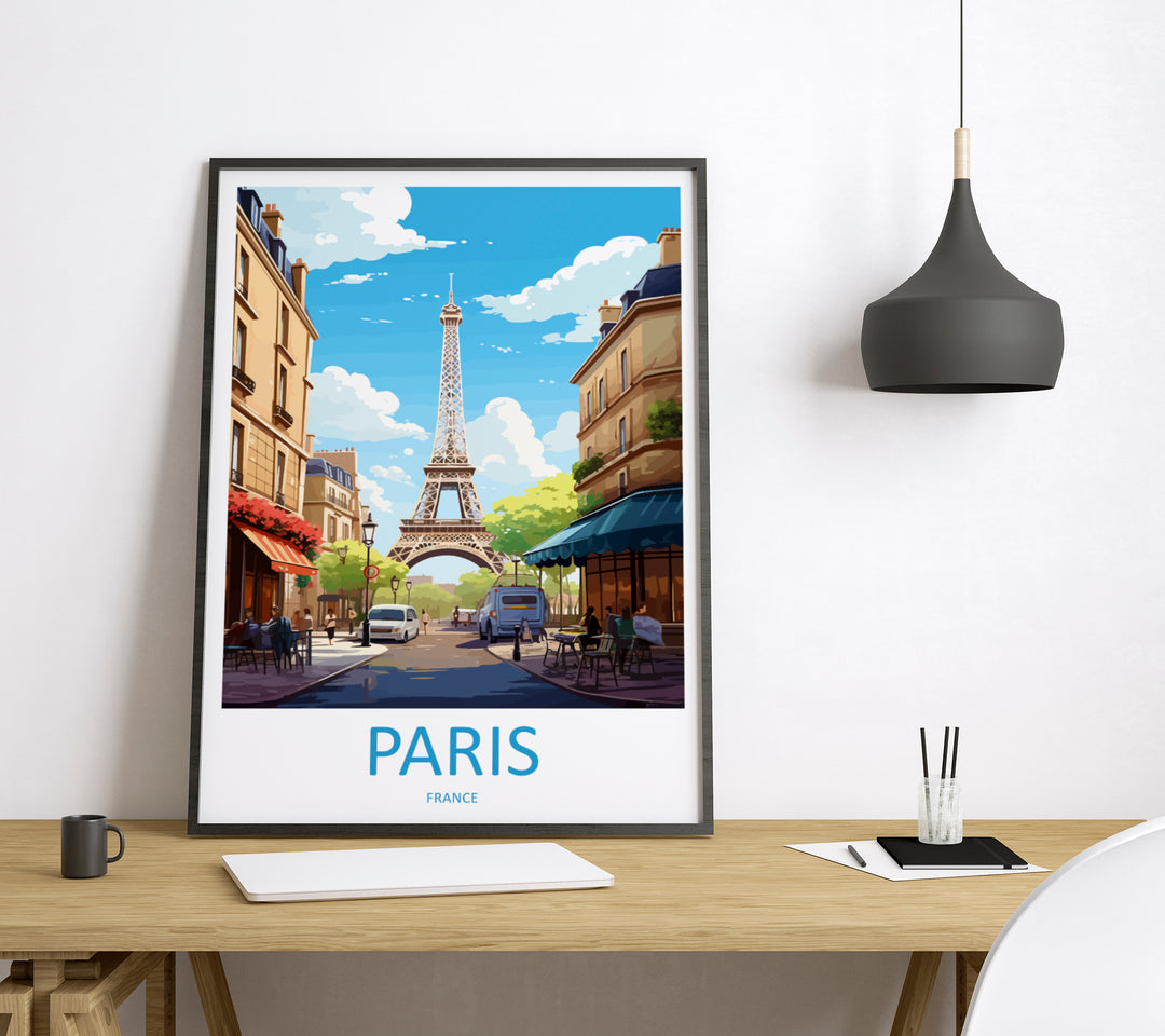 Paris France Travel Poster
