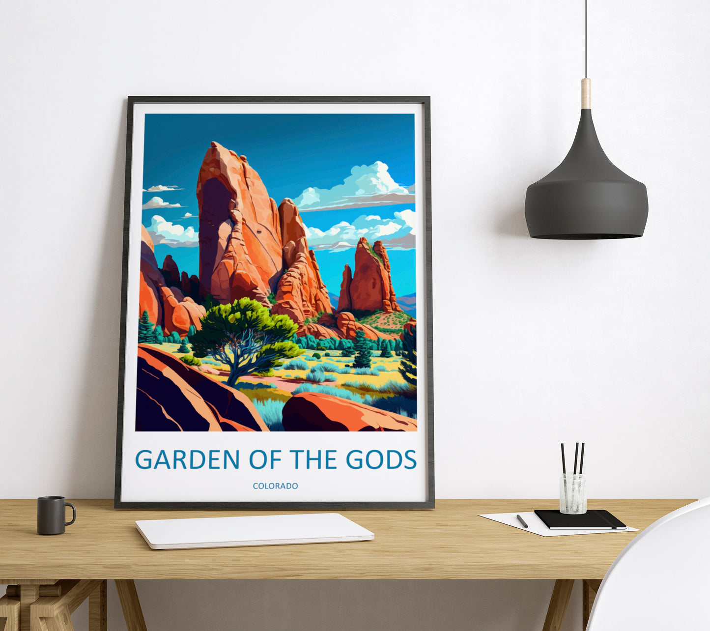 Gardens Of The Gods USA Travel Poster