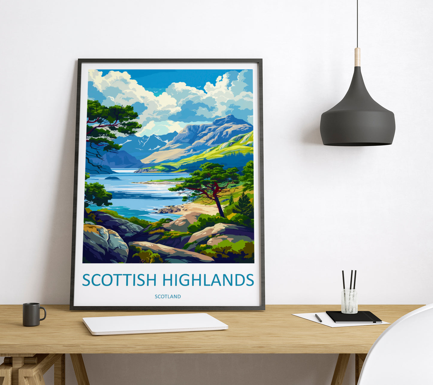 Scottish Highlands Scotland Travel Poster