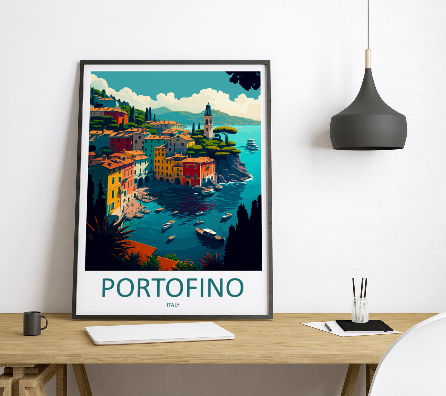 Portofino Italy Travel Poster