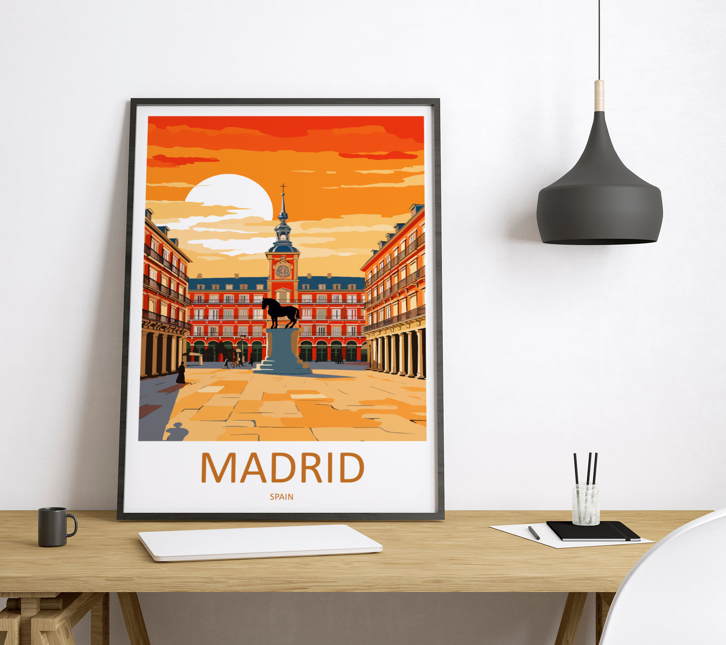 Madrid Spain Travel Poster