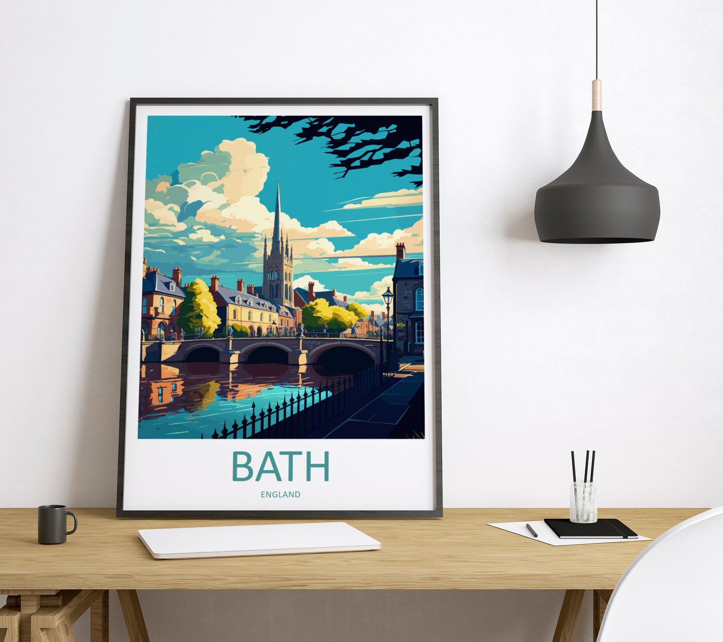 Bath England Travel Poster