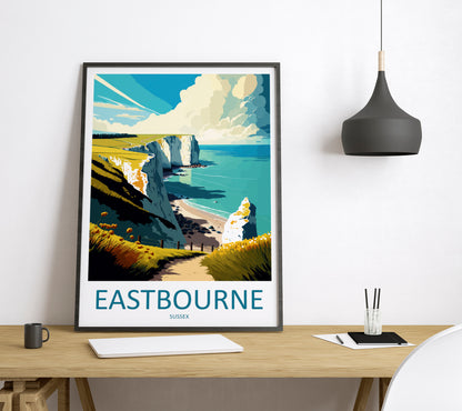 Eastbourne England Travel Poster