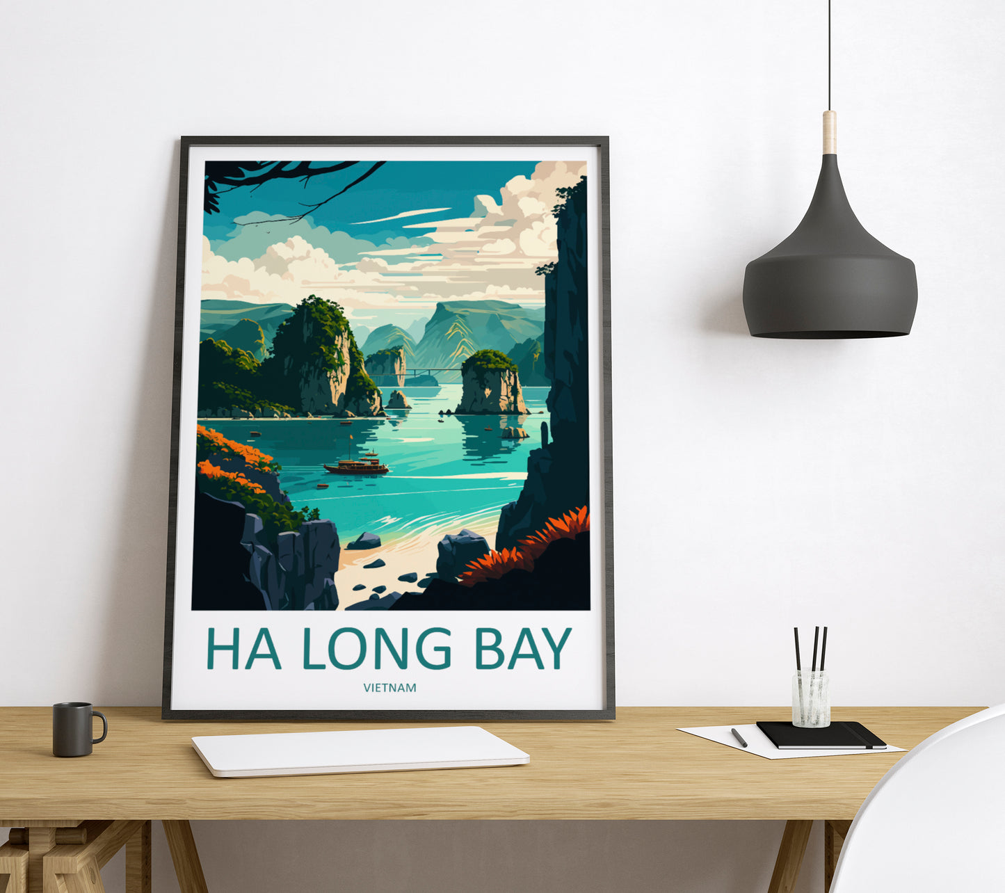 Ha Long Bay Vietnam Travel Poster