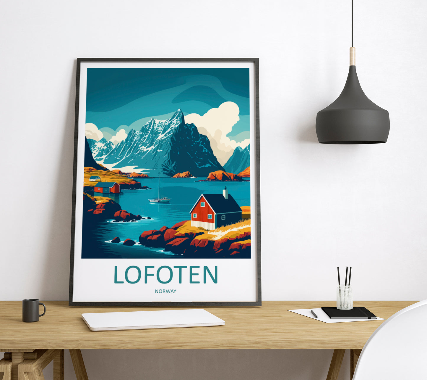 Lofoten Islands Norway Travel Poster