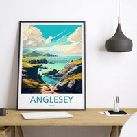 Anglesey Wales Travel Poster