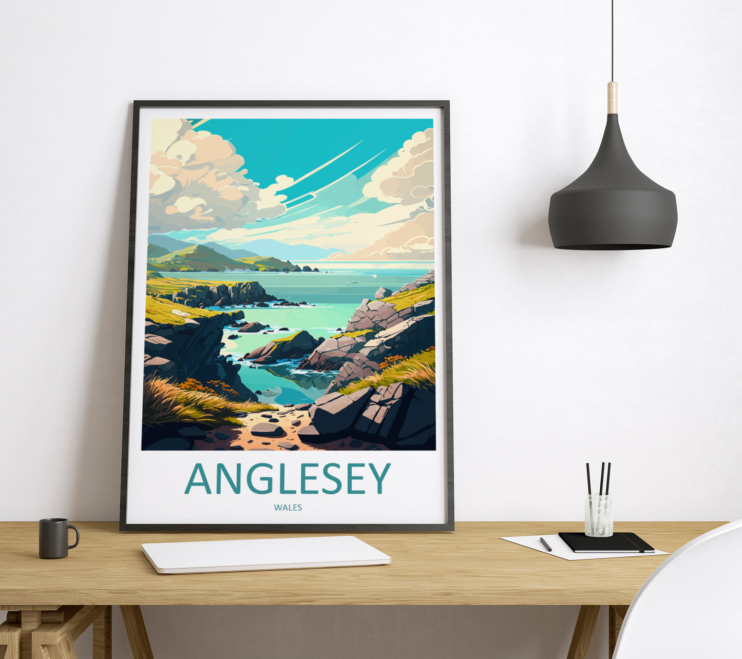 Anglesey Wales Travel Poster