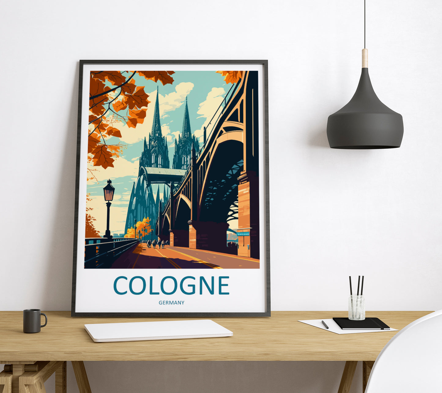 Cologne Germany Travel Poster