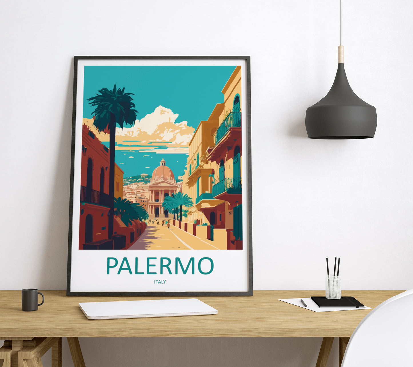 Palermo Italy Travel Poster