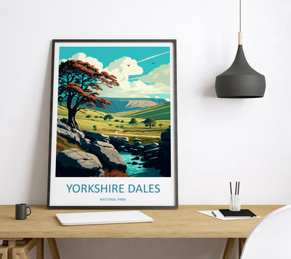 Yorkshire Dales England Travel Poster