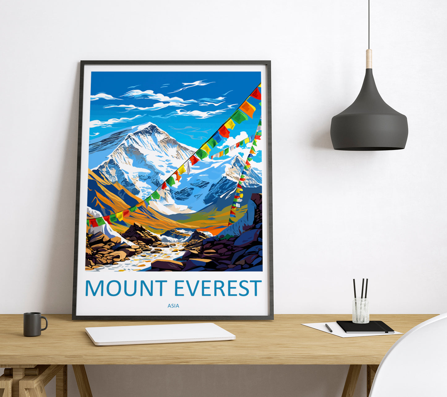 Mount Everest China Travel Poster